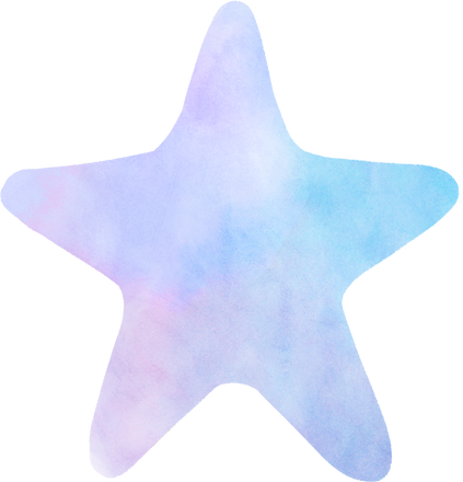 Watercolor Starfish Silhouette